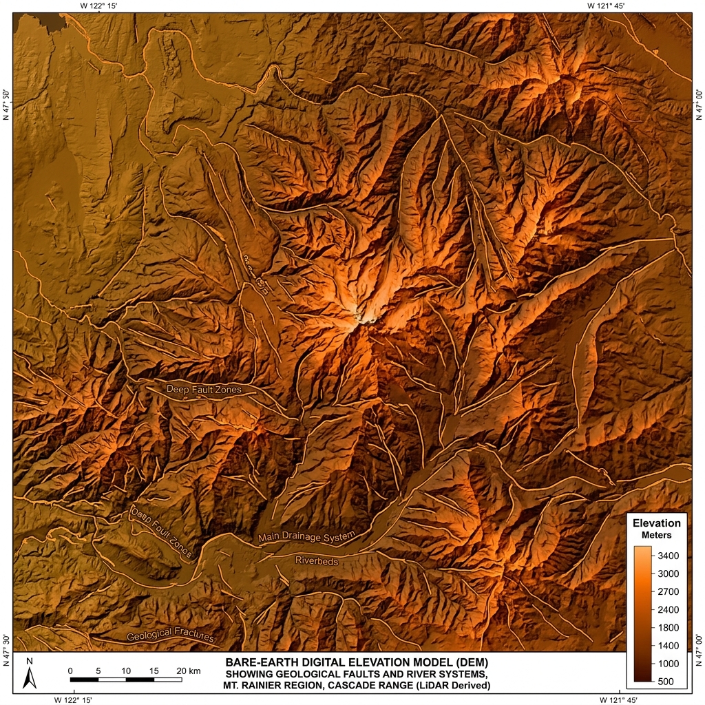 Bare-Earth Digital Terrain Model