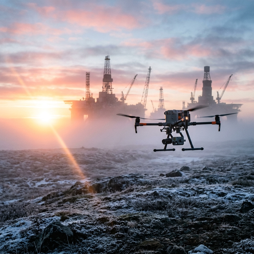 Arctic Fog Drone Deployment