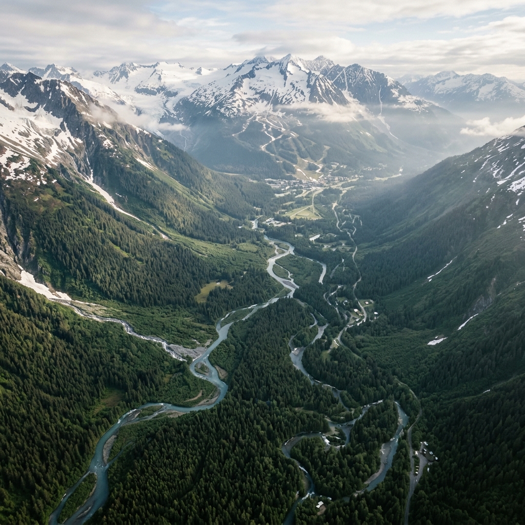 Girdwood Ski Resort Valley